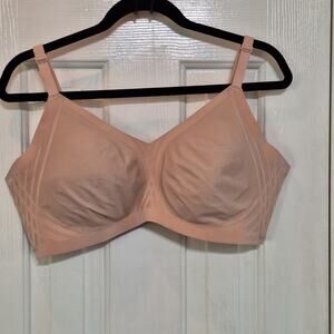 HoneyLove 2x Silhouette wireless seamless tan sand adjustable bra